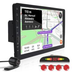 Imagem de Kit Multimídia 1 Din 9 Polegadas + Câmera Ré + Sensor Ré Vermelho VW N