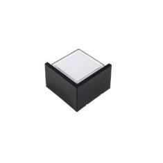 Imagem de Arandela Iglu Preta Quadrada 13X13Cm 8W 3000K Ip65 Preta