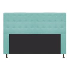 Imagem de Cabeceira Estofada Dama 195 Cm King Size Com Botonê Suede  Tiffany - Adj Decor