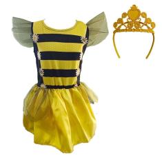 Imagem de Fantasia Abelhinha Infantil Vestido com Tiara