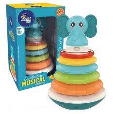 Imagem de Brinquedo Empilhar Musical Elefante - Fenix