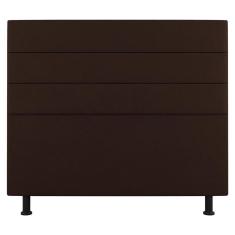 Imagem de Cabeceira Cama Box Casal Queen Size Malik 160cm Sintético Marrom - Abmaza