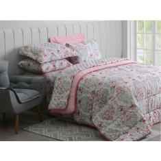 Imagem de Jogo de Cama Duplo Queen 140 Fios Tamara Realce Premium