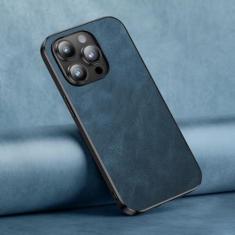 Imagem de Capa de telefone magnética luxuosa para iphone 11 12 13 14 15 pro max capa de couro celular carregamento sem fio, azul, para iphone 14 plus