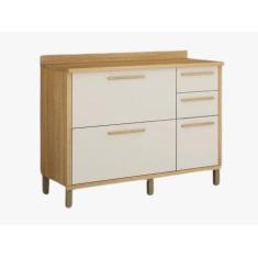 Imagem de Balcão Torino 3 Portas 2 Gavetas para Cozinha 120 Cm Valdemóveis. - Va