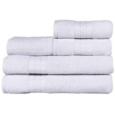 Imagem de Jogo de Banho Toalhas Magic 100% Algodão 5 Peças - Branco - Casa Scarp