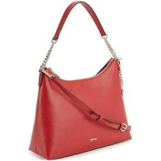 Imagem de DKNY Bolsas clássicas de couro sintético Bryant Hobo, vermelho brilhante, Vermelho brilhante, Medium