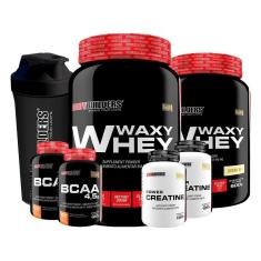 Imagem de Kit 2 Waxy Whey 900G+ 2 Bcaa 100G Tangerina