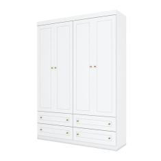 Imagem de Quarto de Bebê Americano 4 Portas Branco com Colchão Ortobom - Henn