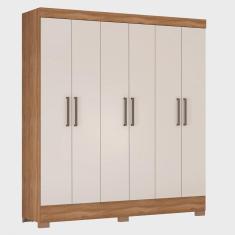 Imagem de Guarda Roupa 6 Portas e 2 Gavetas Verso Amendola/Off White - Demóbile