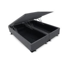 Imagem de Base Box Bau Queen Sintético Cinza - Top premium base box