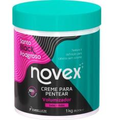 Imagem de Creme Para Pentear Novex Santo Black Volumizador 1Kg