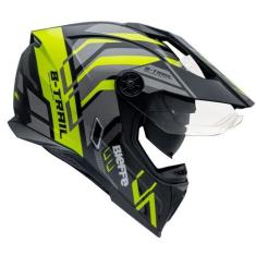 Imagem de Capacete Masculino Bieffe B-Trail Defender Amarelo Moto Pala, Preto Am