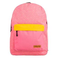 Imagem de Bolsa Mochila Escolar Rosa com Poá Feminina