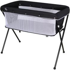 Imagem de Berço Co-leito Bari Preto e Cinza Galzerano