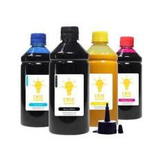 Imagem de Kit 4 Tintas para Epson L365 CMYK Pigmentada Crie Sempre PREMIUM 500ml