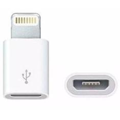 Imagem de Adaptador Micro USB V8 Para Celulares Iphone Lightning