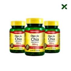 Imagem de Kit 03 Oleo de Chia 500mg 60 Capsulas Loja Maxinutri