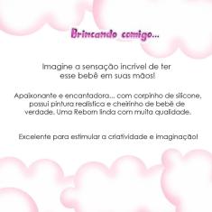 Imagem de Boneca Bebê Reborn Realista Siliconada Bolsa 20 Acessórios
