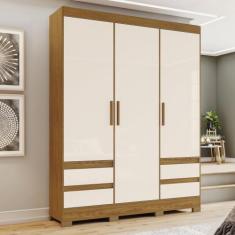 Imagem de Guarda Roupa Casal 3 Portas 4 Gavetas B55 Briz