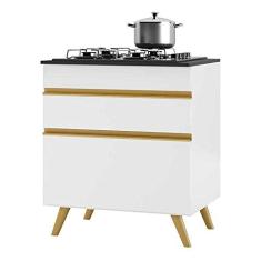 Imagem de Balcão de Cozinha para Cooktop 70 cm Multimóveis Veneza Gw 1 Porta 1 Gaveta Branco