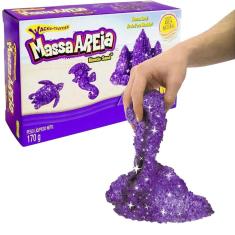 Imagem de Massa Areia Massinha Modelar Violeta Brilhante Glitter Sunny