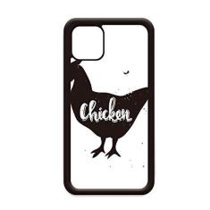 Imagem de Capa de frango preto e branco animal para iPhone 11 Pro Max para Apple Mobile Case Shell