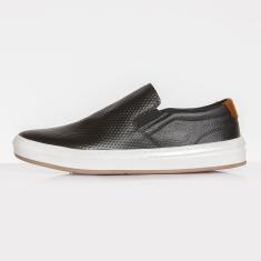 Imagem de Tênis Casual Slip On Couro Palmilha Anatômica Confortável Masculino-Masculino
