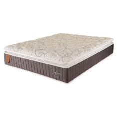 Imagem de Colchão Casal 138X188X30 Safira Prorelax Molas Ensacadas Pillow Top Viscoelástico - Cinza