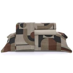 Imagem de Jogo de Cama Queen 250 Fios Toque de Algodão