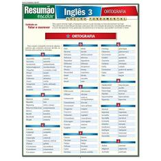 Imagem de Resumão. Ingles 3. Ortografia - Capa Comum - 9788577111893