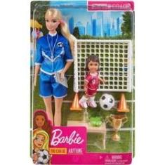 Imagem de Boneca Barbie Playset Jogadora De Futebol Da Mattel Glm47