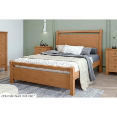 Imagem de Cama de Casal Lopas Reali Amendoa Clean