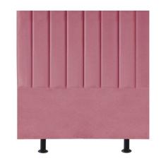 Imagem de Cabeceira Estofada Cama Box Casal 140 Cm Maisa Suede rosa