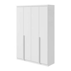 Imagem de Guarda-Roupa Solteiro Alonzo 4 PT 2 GV Branco - Lopas