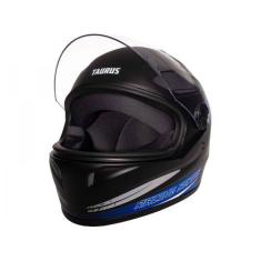 Imagem de Capacete de Moto Fechado JOY23 RS Zephyr - Preto e Azul Tamanho 56