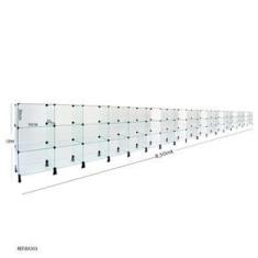 Imagem de Balcão de Atendimento Modulado em Vidro - 8,50 x 1,00 x 0,30