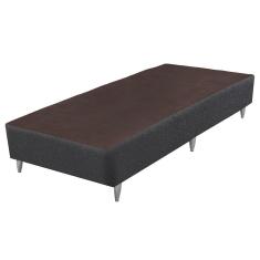 Imagem de Base Sommier de Cama Box Baixa Linho Cinza Solteirão 108cm - 70645