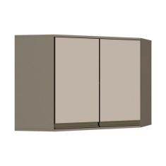 Imagem de Armario De Cozinha Modulado Canto Obliquo Connect 2 Portas Duna Cristal Henn