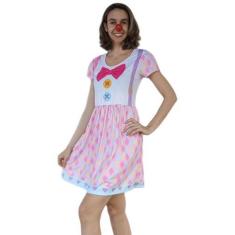 Imagem de Vestido Adulto Temático Fantasia Palhacinha - Calupa