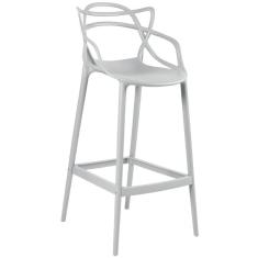 Imagem de Banqueta Alta Masters Allegra 76 Cm Cinza Claro