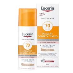 Imagem de Protetor Solar Com Cor Eucerin Sun Pigment Control Tinted Fps70 Médio