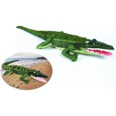 Imagem de XICHEN 39" Lifesize Green Lovely Crocodile Soft Plush Toys, Big Stuffed Animals