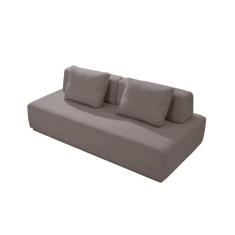 Imagem de Sofá 2 Lugares e 2 Encostos Dalí Poliéster Cinza