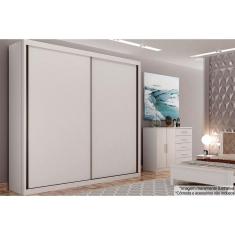 Imagem de Guarda Roupa Casal 2 Portas de Correr e 4 Gavetas Bravo/Marbella Branco - Novo Horizonte