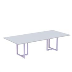 Imagem de Mesa de Reunião Retangular 200x90cm Mr2000p25tub Cinza/Lilás