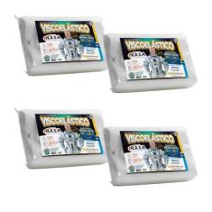 Imagem de Kit com 4 Travesseiros Cervicais Nasa - MarcBryan - MarcByan