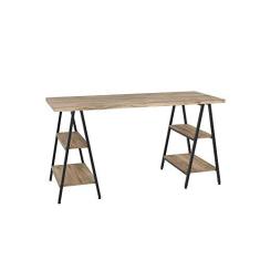 Imagem de Mesa para Escritório Cavalete 1,50m Estilo Industrial Kuadra, Compace, Carvalho/Est.