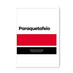 Imagem de Arte Maníacos Quadro Decorativo Paraquetafeio - 23x16,25cm (Moldura em laca )