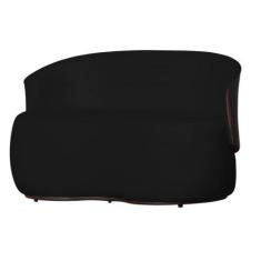 Imagem de Namoradeira Beatriz Suede Preto Composê Material Sintético Marrom - Va